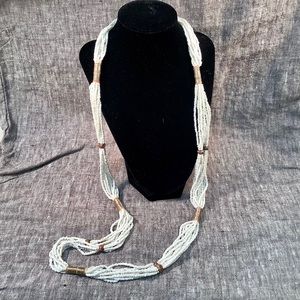 Vintage Boho style long beaded necklace